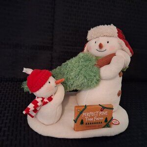 Hallmark 2014 Jingle Pals Perfect Pine Tree Farm Animated Snowman Music Working